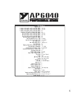 Предварительный просмотр 7 страницы YORKVILLE AP 6040 Professional Series Owner'S Manual