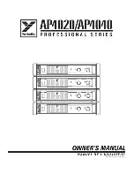 YORKVILLE ap4020 ys4020 Owner'S Manual preview