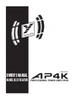 YORKVILLE AP4K Owner'S Manual предпросмотр