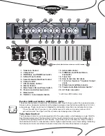 Предварительный просмотр 4 страницы YORKVILLE BassMaster XS400 Owner'S Manual