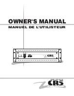 YORKVILLE CR5 Owner'S Manual предпросмотр