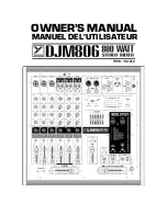 YORKVILLE DJM806 Owner'S Manual предпросмотр