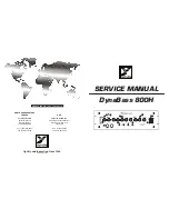 Предварительный просмотр 1 страницы YORKVILLE DynaBass 800H Service Manual