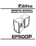 Preview for 1 page of YORKVILLE EF500P Owner'S Manual