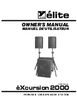 YORKVILLE elite eXcursion2000 YS1031 Owner'S Manual preview