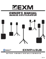 YORKVILLE EXM Pro SUB Owner'S Manual preview