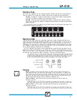 Preview for 9 page of YORKVILLE LP-C12 Owner'S Manual