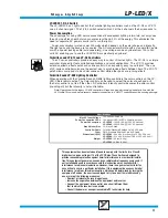 Preview for 5 page of YORKVILLE LP-LED 2X Owner'S Manual