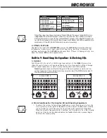 Предварительный просмотр 8 страницы YORKVILLE M608 YS 1088 Owner'S Manual