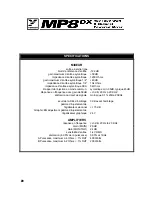 Предварительный просмотр 22 страницы YORKVILLE MP8DX Owner'S Manual