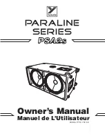 Preview for 1 page of YORKVILLE PARALINE PSA2S Owner'S Manual