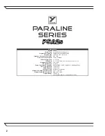 Preview for 4 page of YORKVILLE PARALINE Series Owner'S Manual