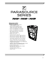 Предварительный просмотр 3 страницы YORKVILLE Parasource PS10P Owner'S Manual