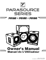 YORKVILLE PARASOURSE Series Owner'S Manual preview