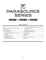 Preview for 3 page of YORKVILLE PARASOURSE Series Owner'S Manual