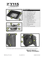 YORKVILLE Performance Y115 Manual предпросмотр