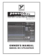 YORKVILLE POWER MAX YS1011 Owner'S Manual preview