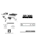 Предварительный просмотр 1 страницы YORKVILLE SR 300 Service Manual