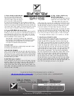 Предварительный просмотр 51 страницы YORKVILLE Synergy SA115S Service Manual