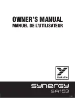 Предварительный просмотр 1 страницы YORKVILLE Synergy SA153 Owner'S Manual