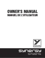 Preview for 1 page of YORKVILLE Synergy SA221S Owner'S Manual