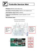 Предварительный просмотр 29 страницы YORKVILLE Traynor SB106 Service Manual