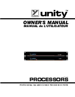 YORKVILLE UNITY UP15 Owner'S Manual preview