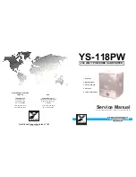 Preview for 1 page of YORKVILLE YS-118PW Service Manual