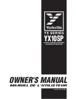 YORKVILLE YS2009 Owner'S Manual preview