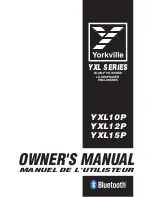 Preview for 1 page of YORKVILLE YXL Series Owner'S Manual