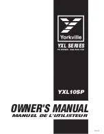 YORKVILLE YXL10SP Owner'S Manual preview