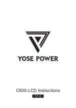 Предварительный просмотр 1 страницы YOSE POWER C500-LCD Instructions Manual