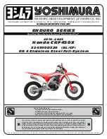 Предварительный просмотр 1 страницы Yoshimura 224500D320 Manual