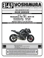 Yoshimura RACE 13100CP520 Manual preview