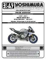 Yoshimura RACE 131415M220 Manual preview