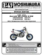 Предварительный просмотр 1 страницы Yoshimura Street 216600C250 Quick Start Manual