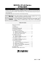 Yoshitake SY-40 Series Product Manual preview