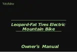 Yotobike Leopard-Fat Owner'S Manual preview