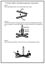 Preview for 3 page of YOTRIO 10' Patio Offset Umbrella Assembly Manual