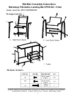 Preview for 3 page of YOTRIO Mainstays Palmerton Landing Bar MSD128059664020 Assembly Instructions Manual