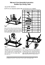 Preview for 1 page of YOTRIO Redford 7pc Dining Table FSS10009ST-B Assembly Instruction