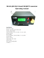 Предварительный просмотр 1 страницы YouKits EK-1B Operating Manual