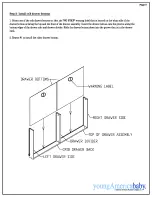 Preview for 5 page of Young America Built to Grow 225 Crib Drawer Assembly Instructions Manual