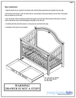 Preview for 8 page of Young America Built to Grow 225 Crib Drawer Assembly Instructions Manual