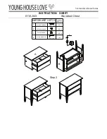 Предварительный просмотр 2 страницы YOUNG HOUSE LOVE 811A-843 Instruction Sheet