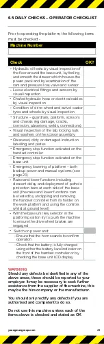 Preview for 43 page of Youngman BoSS X3X-SP Instructions For Use Manual