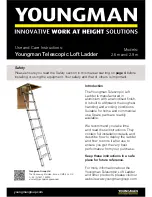 Youngman Telescopic Loft Ladder Use And Care Instructions Manual preview