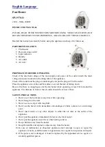 Предварительный просмотр 1 страницы YOVA SP-1970-O Instruction Manual