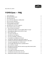 Предварительный просмотр 1 страницы YOYOMOTION YOYOCare Faq