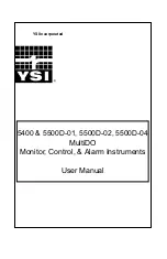 Preview for 1 page of YSI MultiDO 5400 User Manual